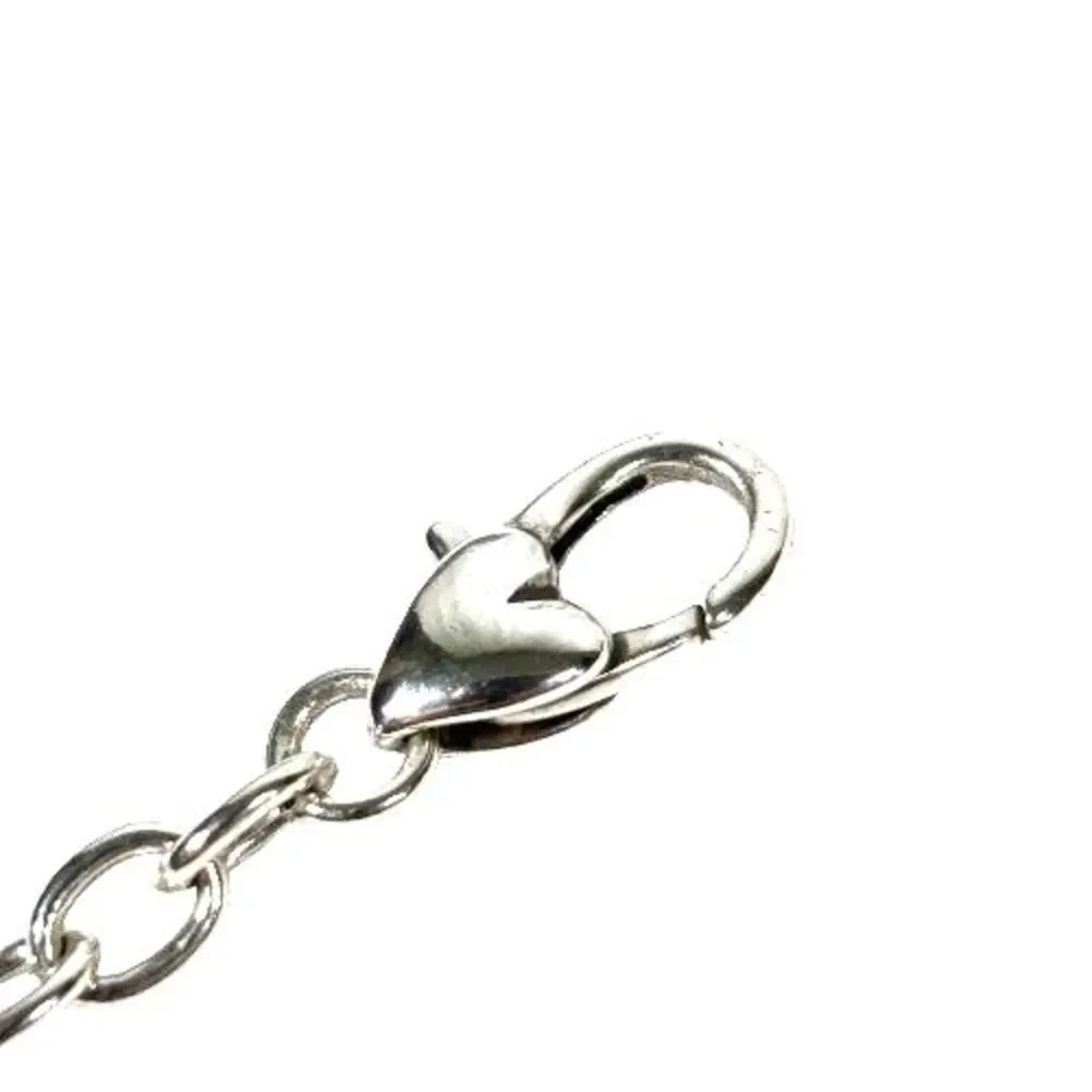 BRIGHTON GLISTEN HEART Clear Crystal Silver Bracelet Reversible JF8131 NWOT $72